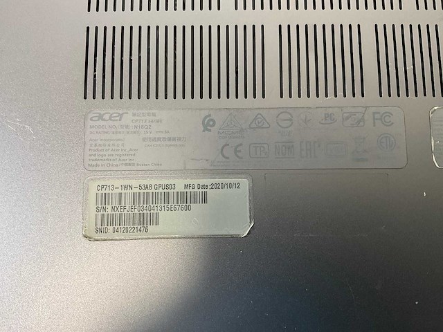 Acer cp713 13.3”, core i5 8th gen, 8 gb ram, 64 gb ssd touchscreen chromebooks (2x) - afbeelding 8 van  16