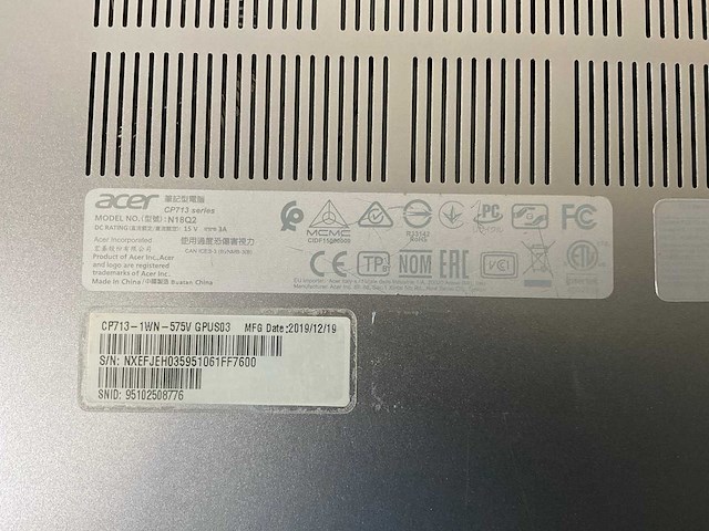 Acer cp713 13.3”, core i5 8th gen, 8 gb ram, 64 gb ssd touchscreen chromebooks (2x) - afbeelding 16 van  16