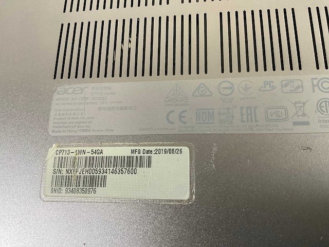 Acer cp713 13.5”, core(tm) i5 8th gen, 8 gb ram, 64 gb ssd touchscreen chromebooks (3x) - afbeelding 2 van  16