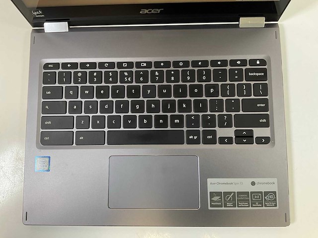 Acer cp713 13.5”, core(tm) i5 8th gen, 8 gb ram, 64 gb ssd touchscreen chromebooks (3x) - afbeelding 5 van  23