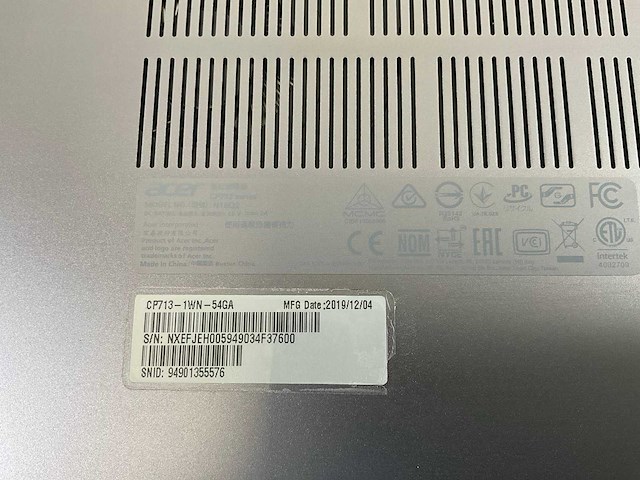 Acer cp713 13.5”, core(tm) i5 8th gen, 8 gb ram, 64 gb ssd touchscreen chromebooks (5x) - afbeelding 2 van  12
