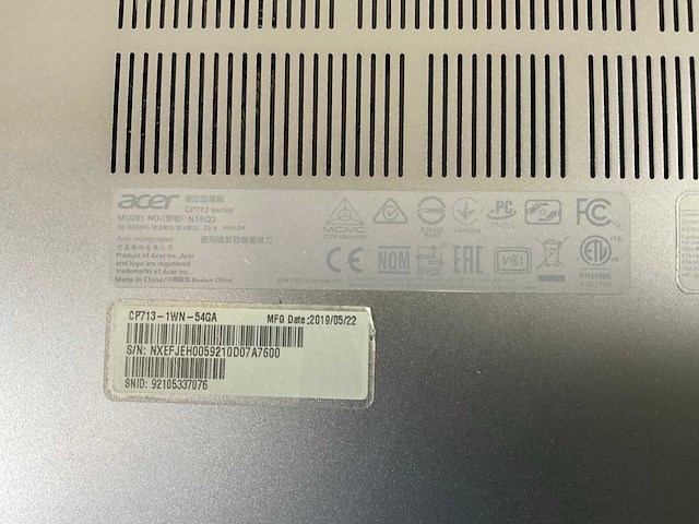 Acer cp713 13.5”, core(tm) i5 8th gen, 8 gb ram, 64 gb ssd touchscreen chromebooks (5x) - afbeelding 4 van  12