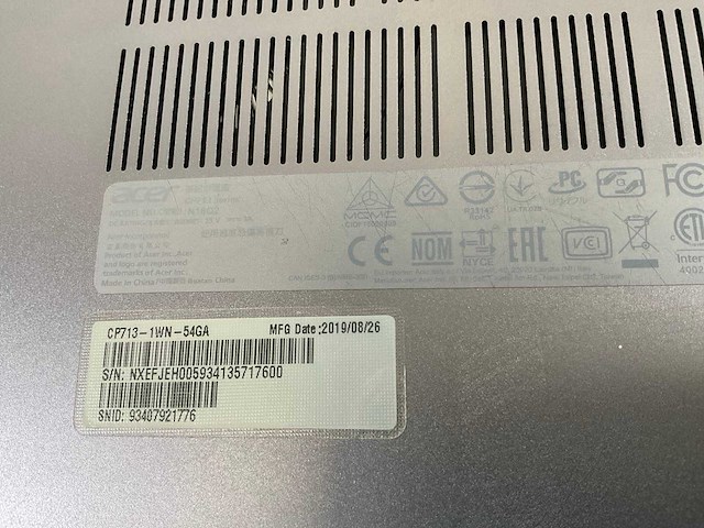Acer cp713 13.5”, core(tm) i5 8th gen, 8 gb ram, 64 gb ssd touchscreen chromebooks (5x) - afbeelding 12 van  12