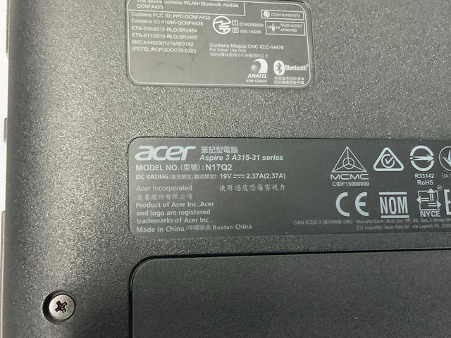 Acer, dell aspire, pp35l laptop (2x) - afbeelding 8 van  14