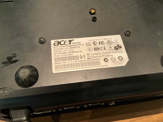Acer dwx0714 beamer met scherm - afbeelding 5 van  5