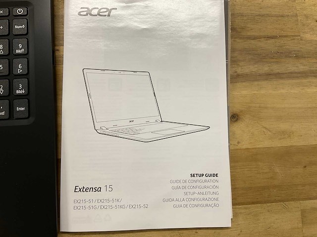 Acer exstenza 15 laptop - afbeelding 2 van  3