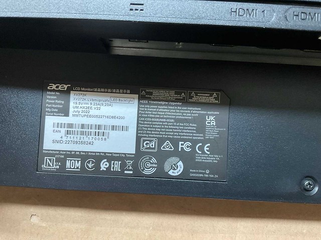 Acer monitor (4x) - afbeelding 15 van  28