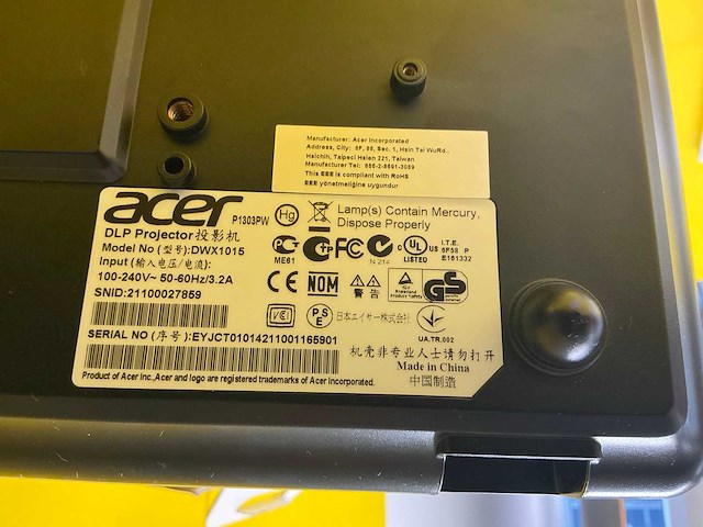 Acer p1303pw beamers & projectie - afbeelding 6 van  6