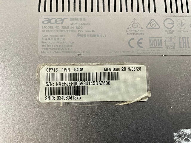 Acer spin 13 13.5”, core(tm) i5 8th gen, 8 gb ram, 64 gb ssd chromebooks (2x) - afbeelding 15 van  16