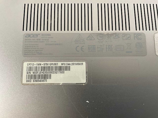 Acer spin 13 13.5”, core(tm) i5 8th gen, 8 gb ram, 64 gb ssd chromebooks (2x) - afbeelding 7 van  15