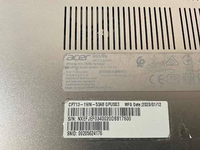 Acer spin 13 13.5”, core(tm) i5 8th gen, 8 gb ram, 64 gb ssd chromebooks (2x) - afbeelding 14 van  15