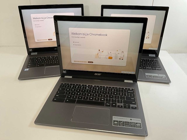 Acer spin 13 13.5”, core(tm) i5 8th gen, 8 gb ram, 64 gb ssd touchscreen chromebooks (3x) - afbeelding 1 van  22