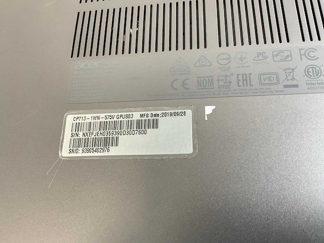 Acer spin 13 13.5”, core(tm) i5 8th gen, 8 gb ram, 64 gb ssd touchscreen chromebooks (3x) - afbeelding 15 van  22