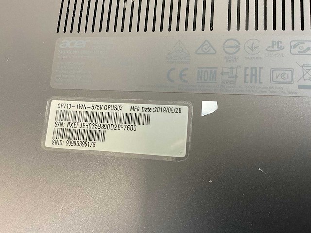 Acer spin 13 13.5”, core(tm) i5 8th gen, 8 gb ram, 64 gb ssd touchscreen chromebooks (3x) - afbeelding 7 van  22
