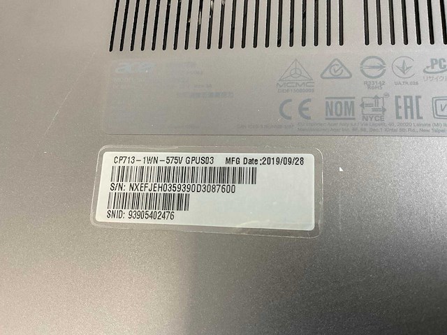 Acer spin 13 13.5”, core(tm) i5 8th gen, 8 gb ram, 64 gb ssd touchscreen chromebooks (3x) - afbeelding 15 van  22