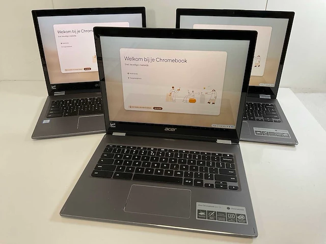 Acer spin 13 13.5”, core(tm) i5 8th gen, 8 gb ram, 64 gb ssd touchscreen chromebooks (3x) - afbeelding 1 van  23
