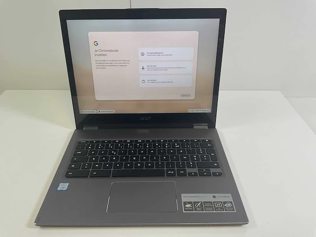 Acer spin 13.5”, core(tm) i5 8th gen, 8 gb ram, 64 gb ssd chromebooks (3x) - afbeelding 1 van  23