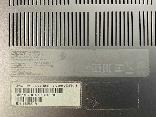 Acer spin 13.5”, core(tm) i7 8th gen, 8 gb ram, 128 gb ssd chromebooks (5x) - afbeelding 5 van  16