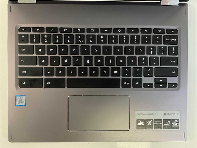 Acer spin 13.5”, core(tm) i7 8th gen, 8 gb ram, 128 gb ssd chromebooks (5x) - afbeelding 16 van  16