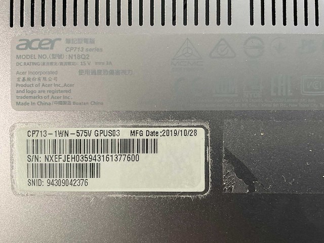 Acer spin 13.5”, core(tm) i7 8th gen, 8 gb ram, 128 gb ssd chromebooks (5x) - afbeelding 4 van  16