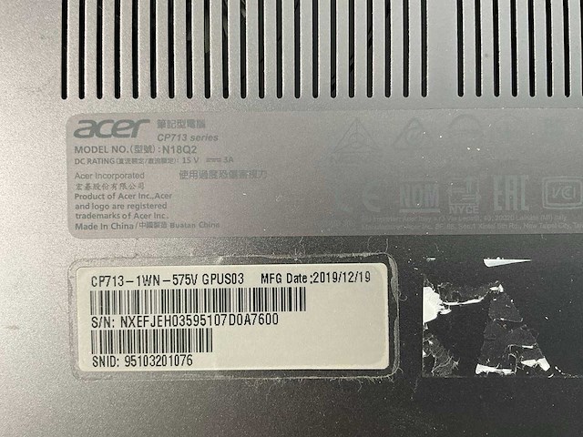 Acer spin 13.5”, core(tm) i7 8th gen, 8 gb ram, 128 gb ssd chromebooks (5x) - afbeelding 6 van  15