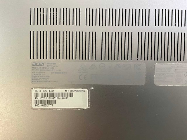 Acer spin cp713 13.5”, core(tm) i5 8th gen, 8 gb ram, 64 gb ssd chromebooks (5x) - afbeelding 2 van  11
