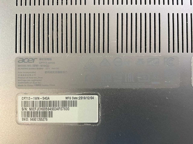 Acer spin cp713 13.5”, core(tm) i5 8th gen, 8 gb ram, 64 gb ssd chromebooks (5x) - afbeelding 3 van  13