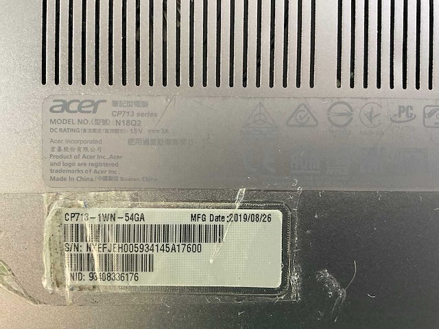 Acer spin cp713 13.5”, core(tm) i5 8th gen, 8 gb ram, 64 gb ssd chromebooks (5x) - afbeelding 3 van  14
