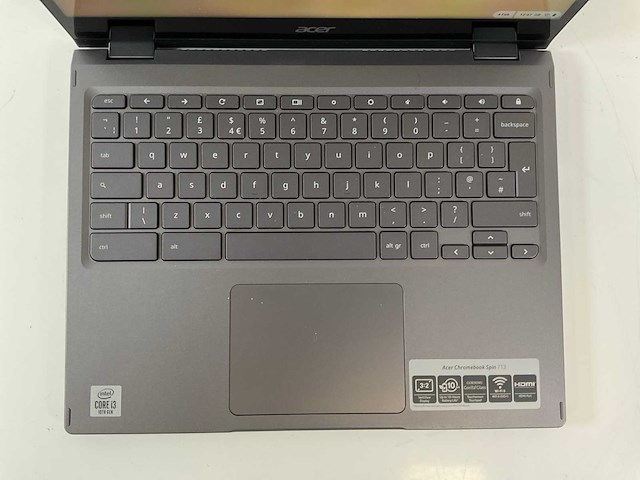 Acer spin cp713 13.5”, core(tm) i7 10th gen, 16 gb ram, 128 gb ssd chromebooks (3x) - afbeelding 15 van  19