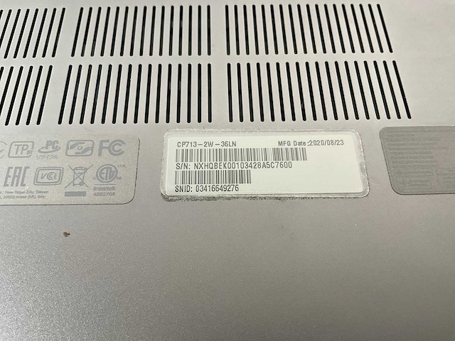 Acer spin cp713 13.5”, core(tm) i7 10th gen, 16 gb ram, 128 gb ssd chromebooks (3x) - afbeelding 18 van  19