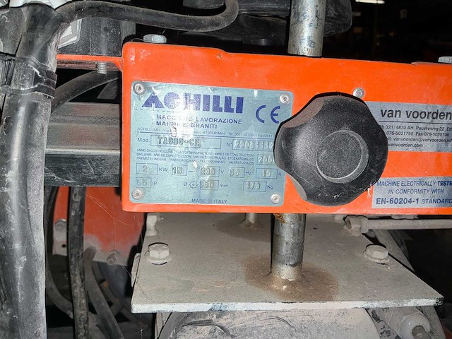 Achilli tag80-ce steenzaagmachine - afbeelding 5 van  5