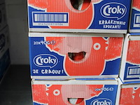 Acht dozen croky chips naturel. 20x 40 gram per doos. tht 6-26. - afbeelding 2 van  3