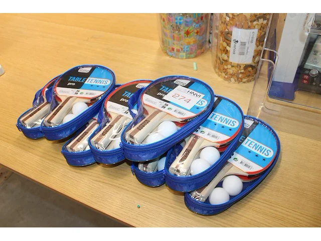 Acht ping pong sets - afbeelding 2 van  2