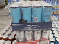 Acht verpakkingen mixdranken w.o. bacardi, malibu, passoa en captain morgan. tht vnl. 2026. totaal 108 blik... - afbeelding 2 van  4