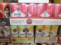 Acht verpakkingen mixdranken w.o. bacardi, malibu, passoa en captain morgan. tht vnl. 2026. totaal 108 blik... - afbeelding 3 van  4