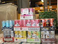 Acht verpakkingen mixdranken w.o. bacardi, malibu, passoa en captain morgan. tht vnl. 2026. totaal 108 blik... - afbeelding 2 van  2