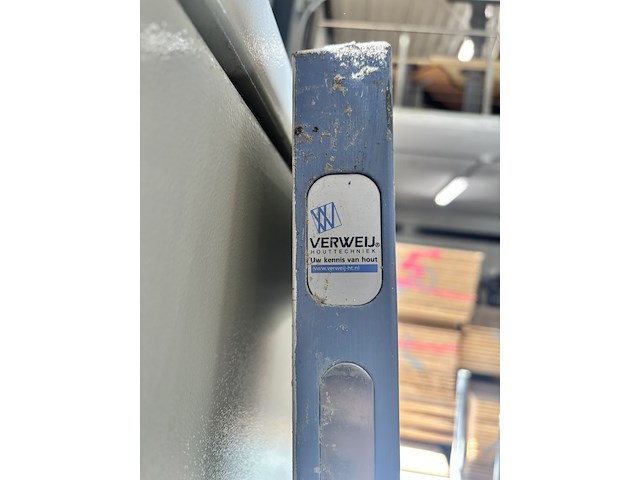 Achterdeur / garagedeur, verweij houttechniek, blauw - afbeelding 6 van  6