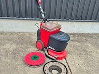 Achterloop schrob- zuigmachine, cleanfix, ra 395 ibc, rood, 2019 - afbeelding 4 van  5