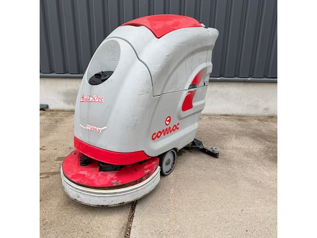 Achterloop schrob- zuigmachine, comac, abila 50bt, grijs/rood - afbeelding 1 van  6