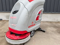 Achterloop schrob- zuigmachine, comac, abila 50bt, grijs/rood - afbeelding 1 van  6