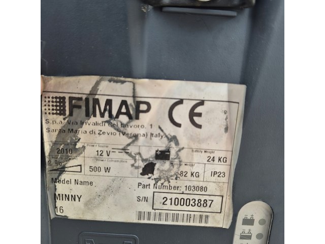 Achterloop schrob- zuigmachine, fimap, my16 b, blauw, 2010 - afbeelding 5 van  5