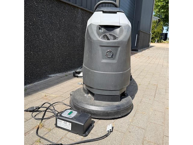 Achterloop schrob- zuigmachine, kremer, scrubber kr-fl50a, grijs, nieuwe batterijen - afbeelding 2 van  9