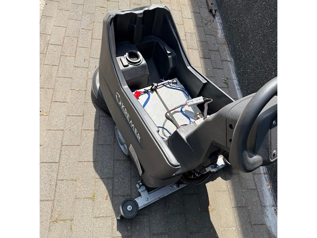 Achterloop schrob- zuigmachine, kremer, scrubber kr-fl50a, grijs, nieuwe batterijen - afbeelding 5 van  9
