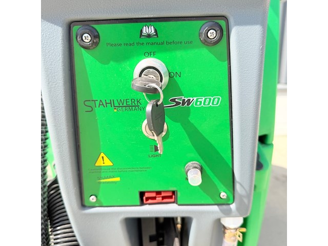 Achterloop schrob- zuigmachine, stahlwerk, sw 600, groen, nieuw - afbeelding 7 van  11