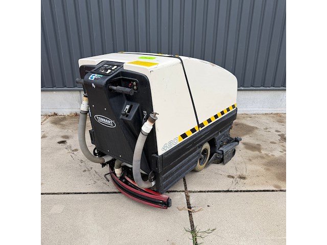 Achterloop schrob- zuigmachine, tennant, 480, wit/zwart - afbeelding 3 van  8