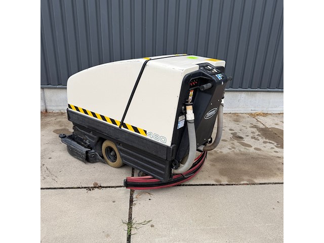 Achterloop schrob- zuigmachine, tennant, 480, wit/zwart - afbeelding 4 van  8
