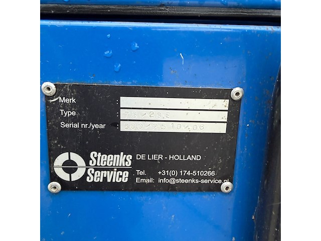 Achterloop veeg- zuigmachine, steenks service, stefix 75, blauw/grijs - afbeelding 5 van  6