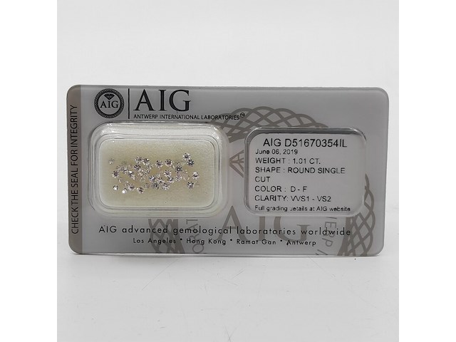 Achtkant geslepen diamanten, totaal 1,01 karaats (vvs-vs) - afbeelding 1 van  8