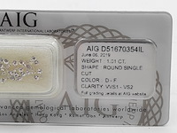 Achtkant geslepen diamanten, totaal 1,01 karaats (vvs-vs) - afbeelding 3 van  8