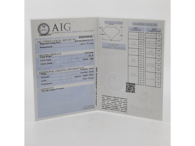 Achtkant geslepen diamanten, totaal 1,01 karaats (vvs-vs) - afbeelding 5 van  8